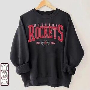 Houston Rockets Basketball Retro Graphic Fan Sweatshirt
